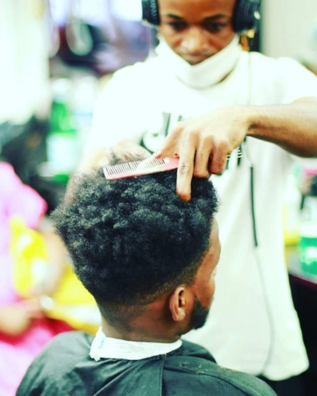 Coupe réalisée chez Bel Barbier